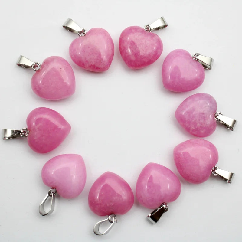 Mixed Quartz Agate Hearts-ToShay.org