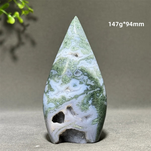 Green Aquatic Agate Torch-ToShay.org