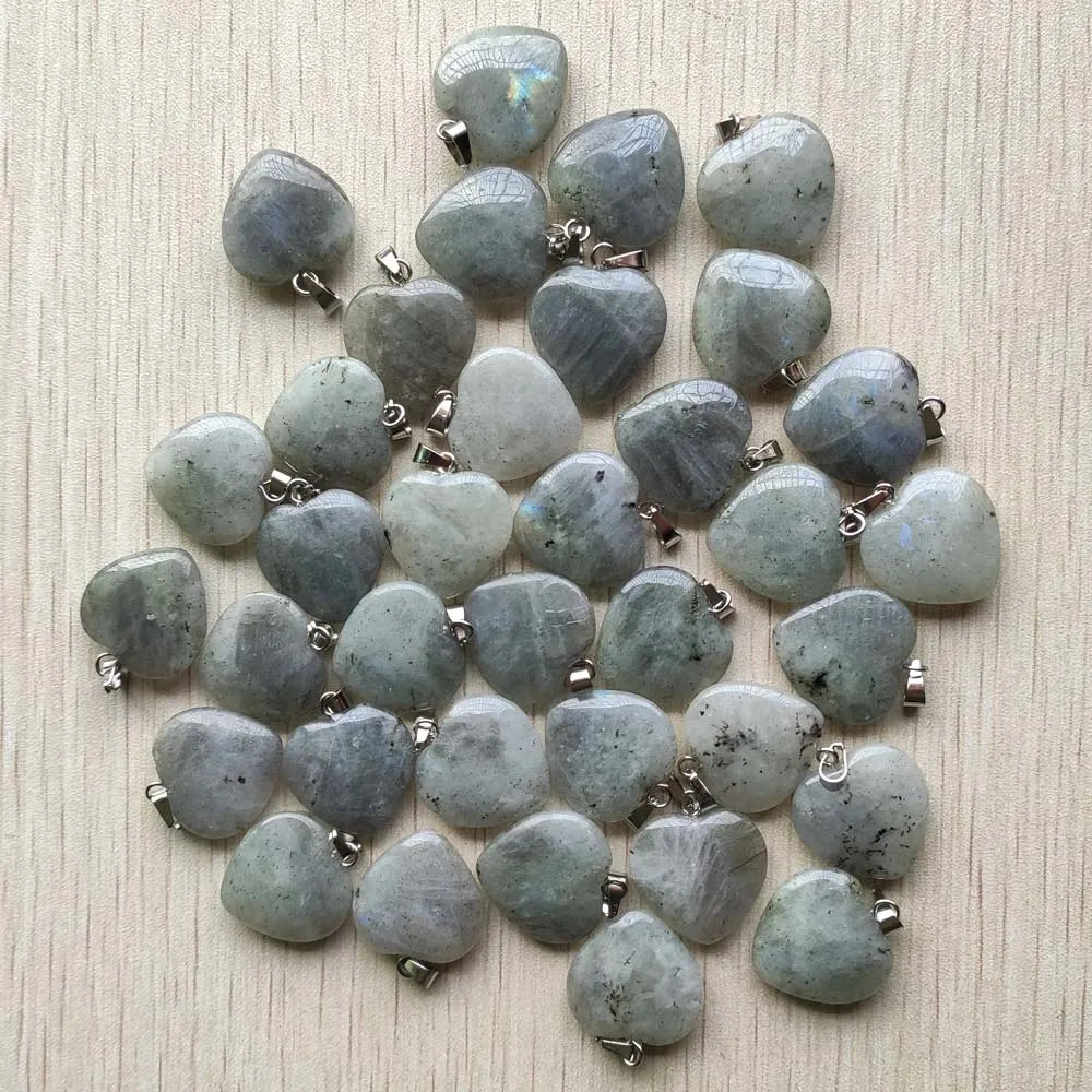 Mixed Crystal Heart Pendants-ToShay.org