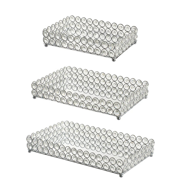 Crystal Bead Mirror Tray-ToShay.org