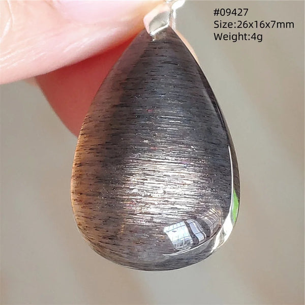 Black Moonstone Sunstone Pendant-ToShay.org