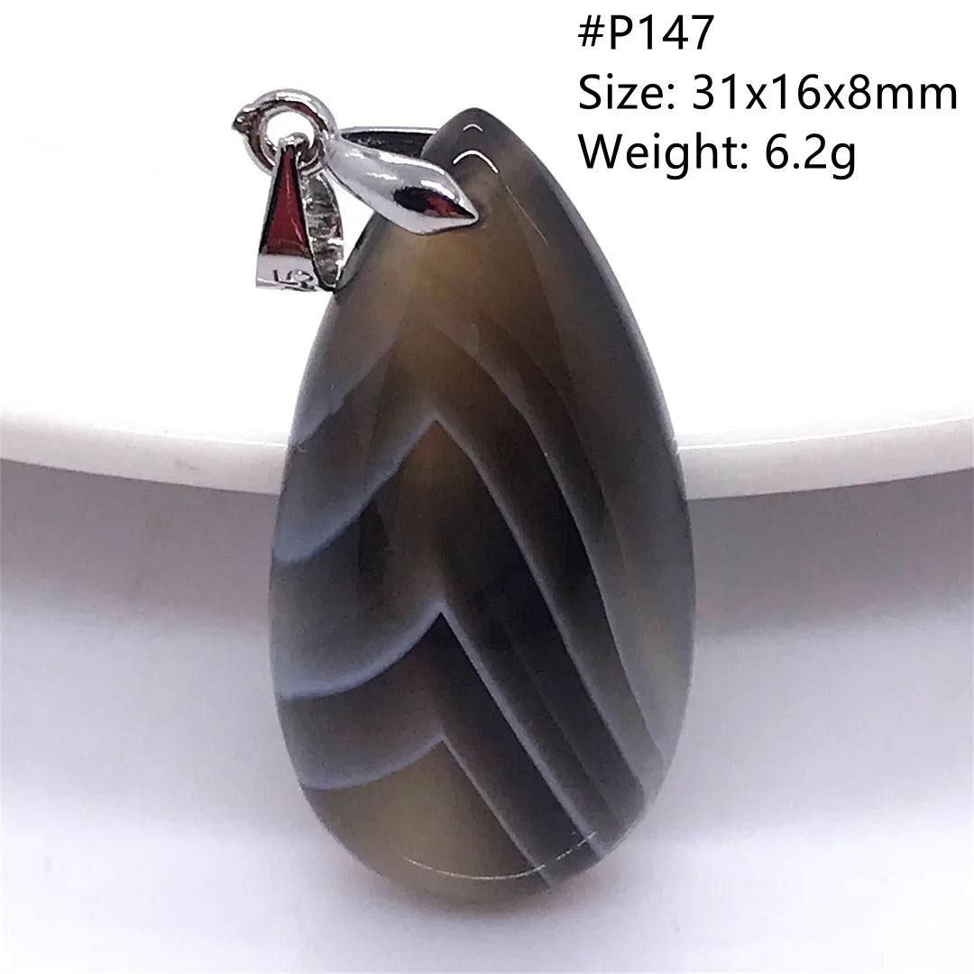 Black Lace Agate Pendant-ToShay.org