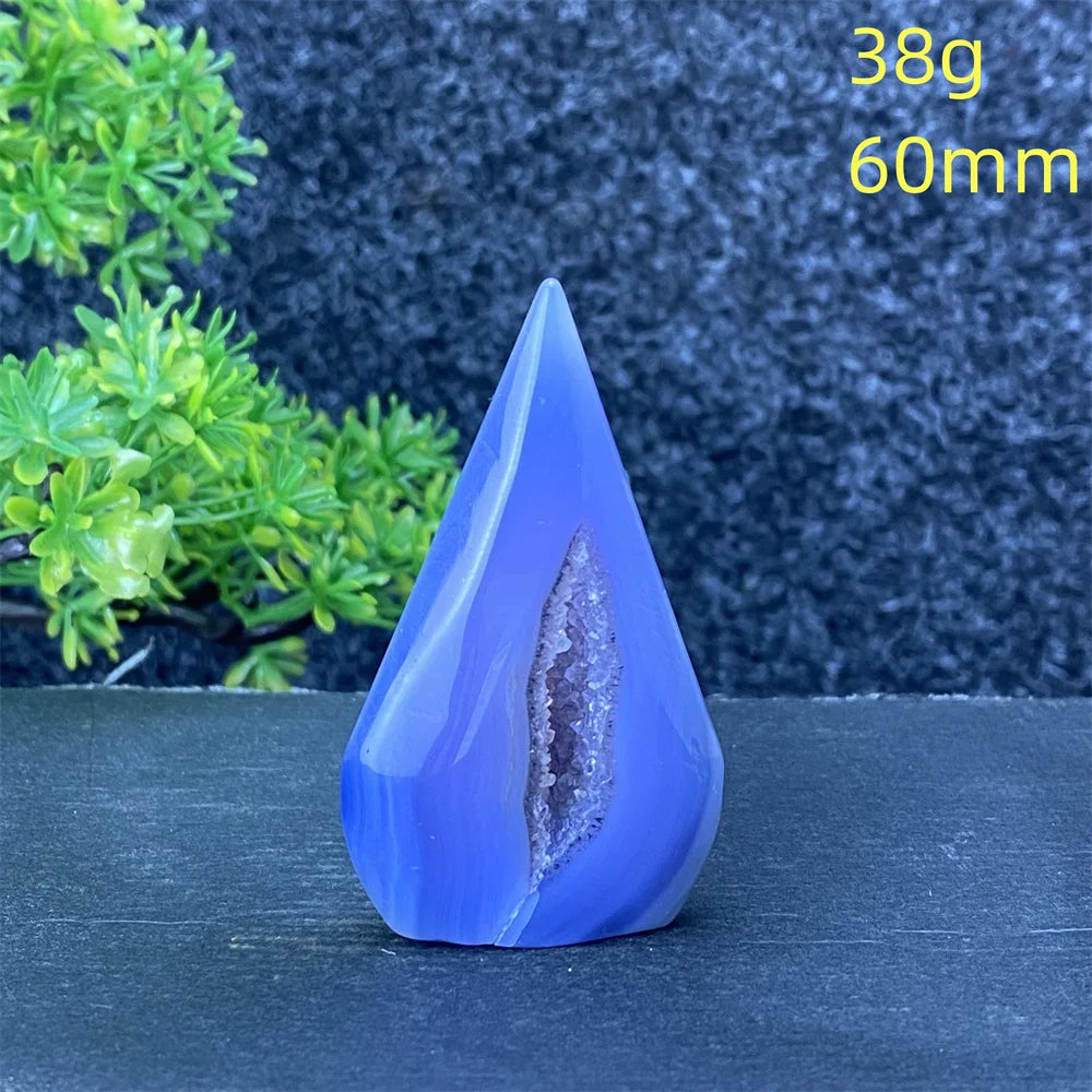 Blue Lace Agate Torch-ToShay.org