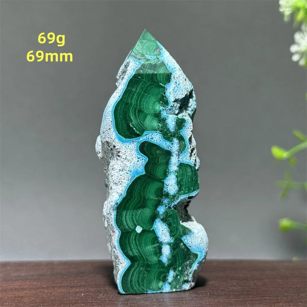 Blue Chrysocolla Tower-ToShay.org