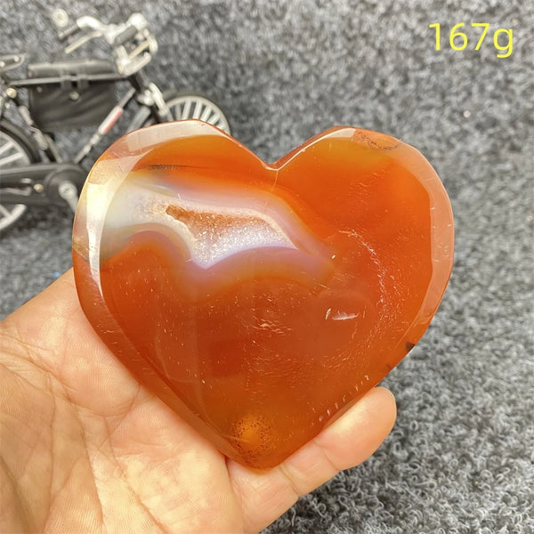 Red Agate Geode Heart-ToShay.org