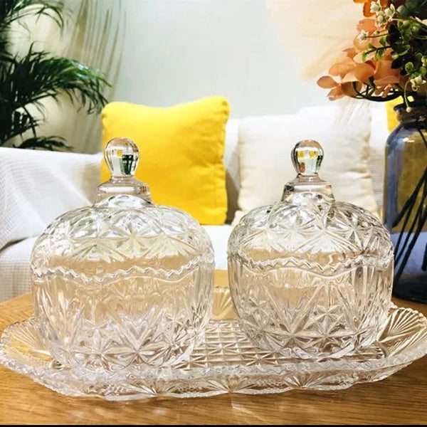Clear Glass Candy Jars-ToShay.org