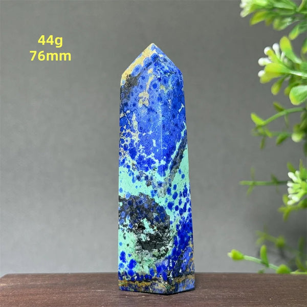 Blue Azurite Wand-ToShay.org