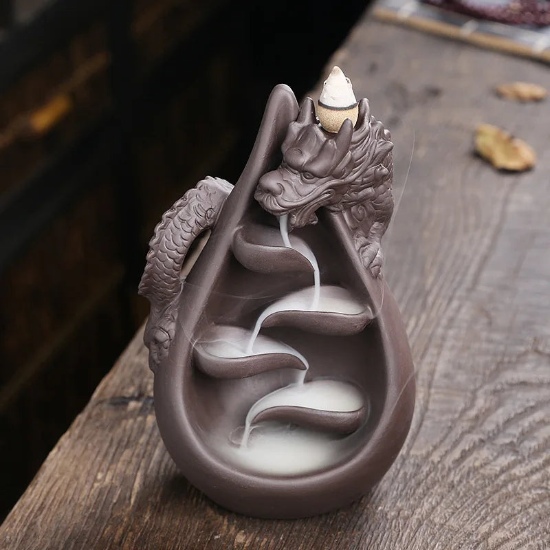 Dragon Waterfall Incense Burner-ToShay.org