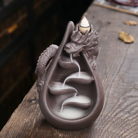 Dragon Waterfall Incense Burner-ToShay.org