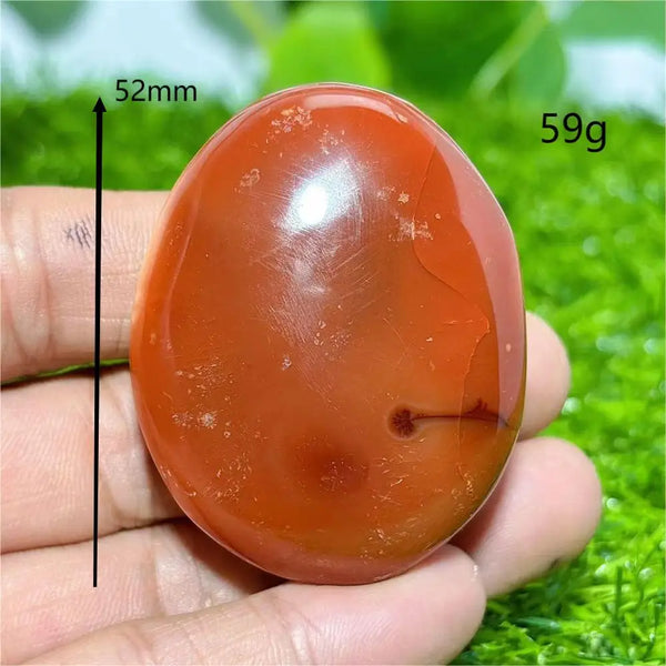 Orange Carnelian Palm Stone-ToShay.org