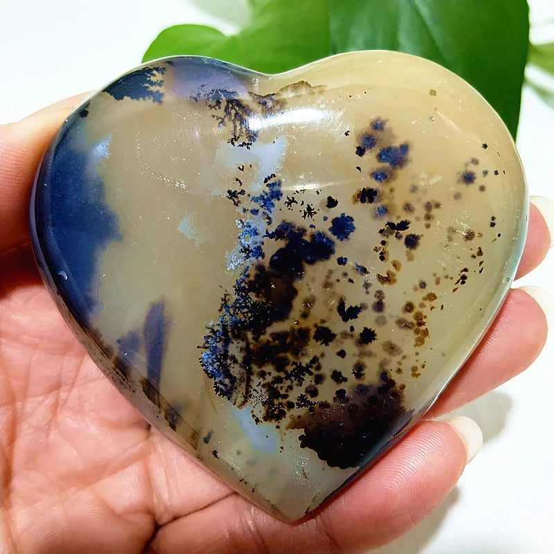 Yellow Moss Agate Heart-ToShay.org