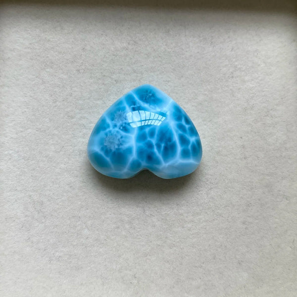 Blue Larimar Heart-ToShay.org