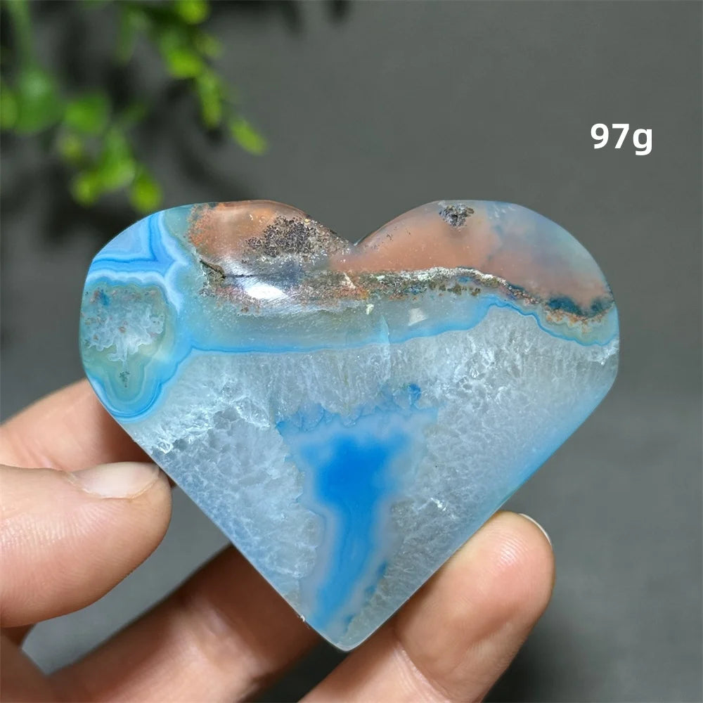 Blue Agate Heart-ToShay.org