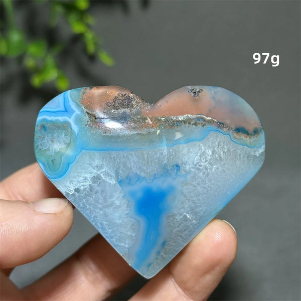 Blue Agate Heart-ToShay.org