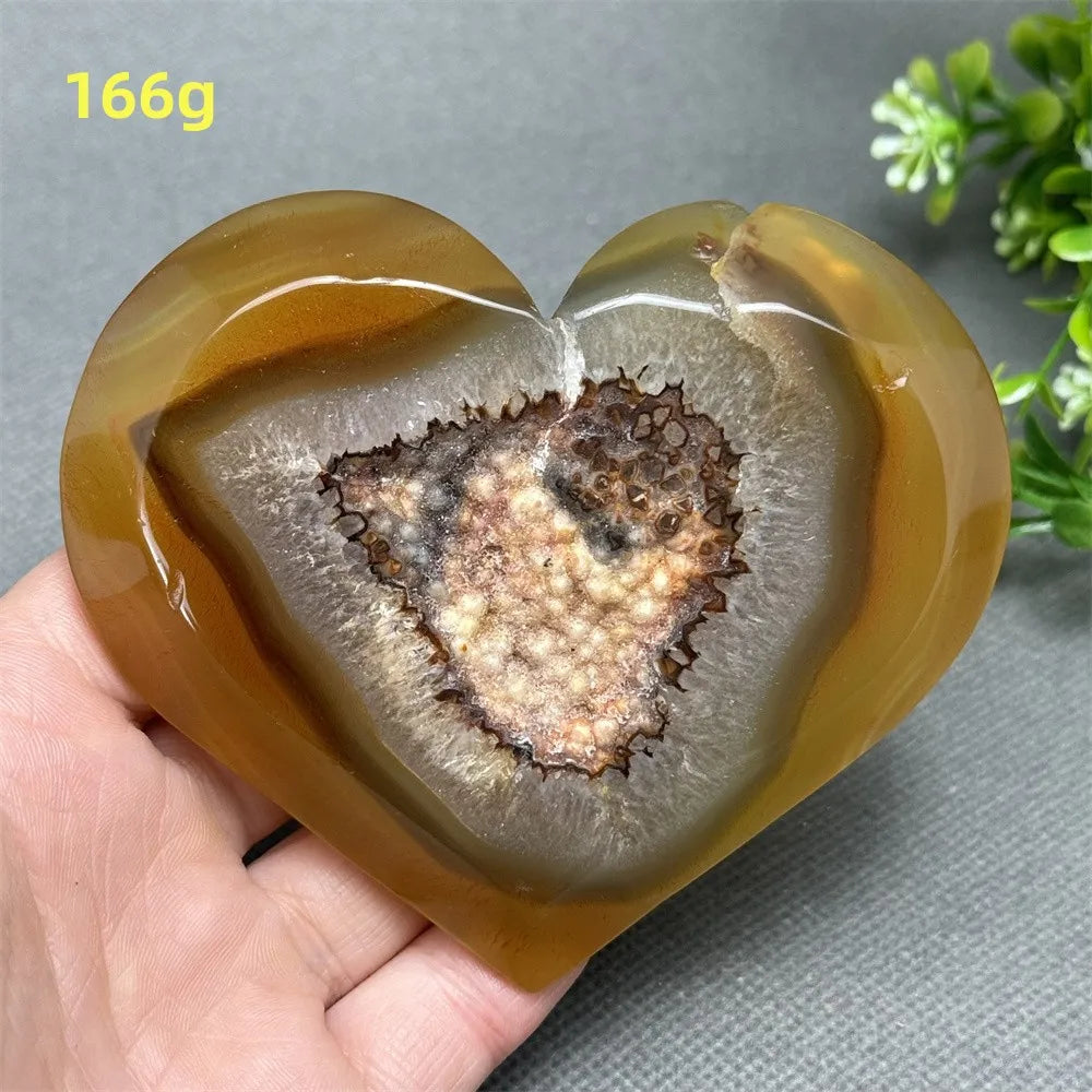 Red Agate Geode Heart-ToShay.org