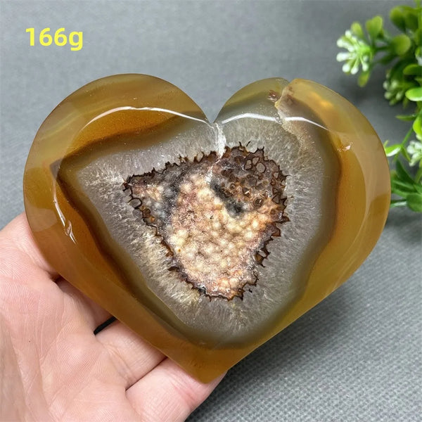 Red Agate Geode Heart-ToShay.org