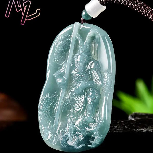 Blue Jadeite Monkey Pendant-ToShay.org