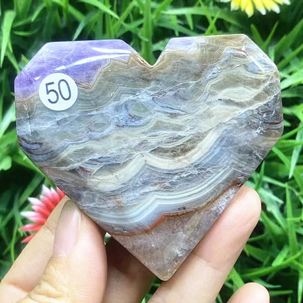 Purple Amethyst Heart-ToShay.org