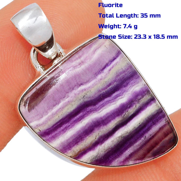 Rainbow Fluorite Pendant-ToShay.org