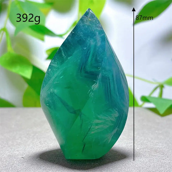 Green Fluorite Flame Stone-ToShay.org