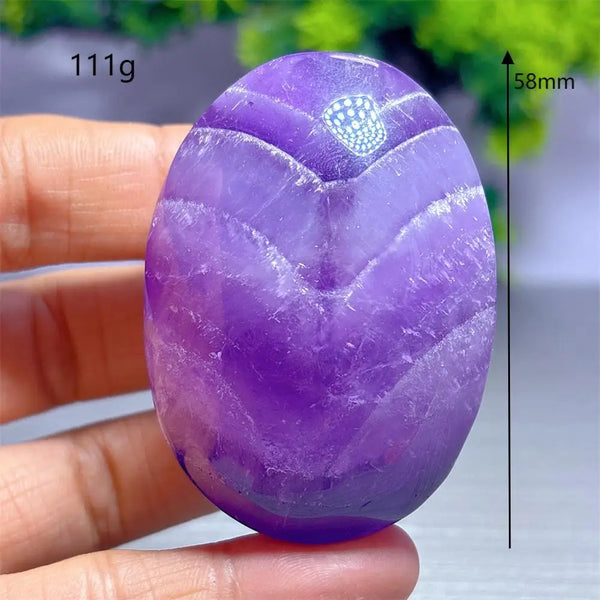 Purple Amethyst Palm Stone-ToShay.org