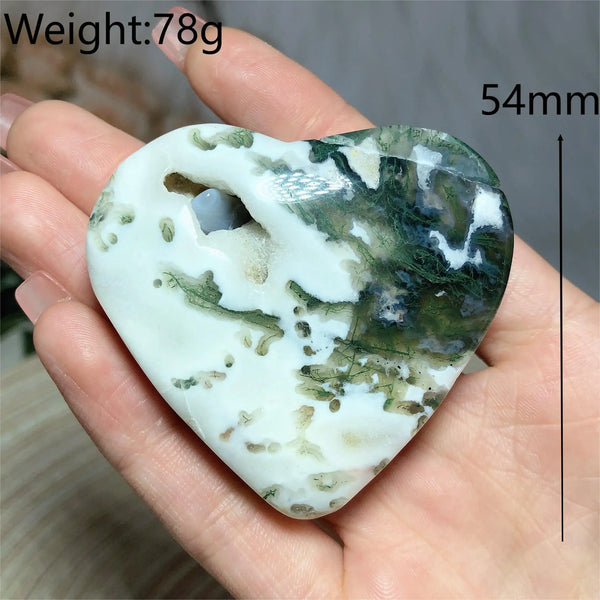 Green Moss Agate Heart-ToShay.org