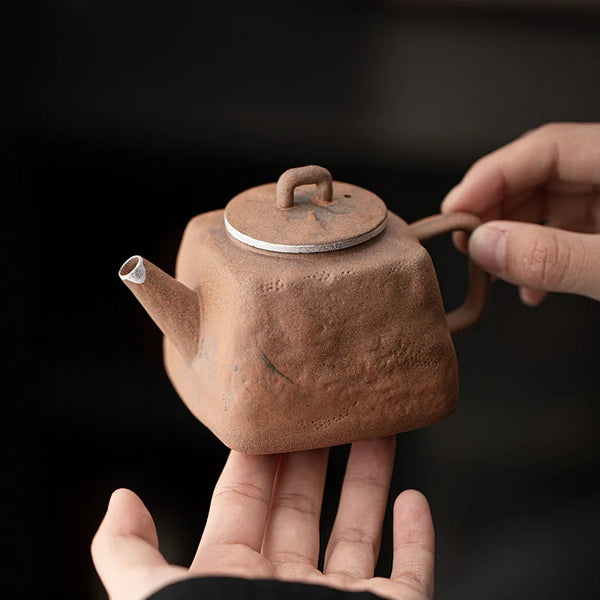 Stoneware Rock Clay Teapot-ToShay.org