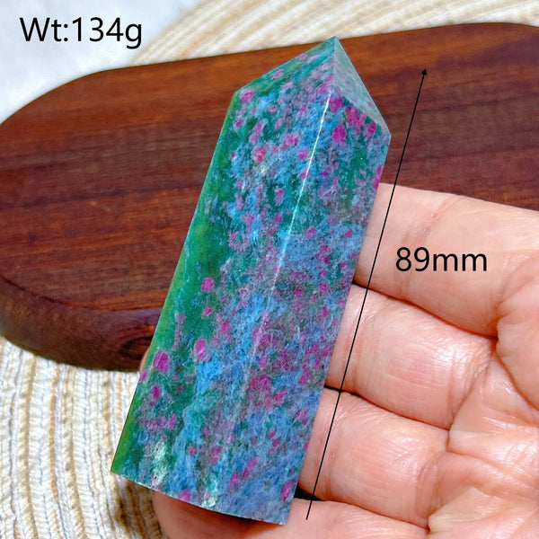Green Ruby Kyanite Tower-ToShay.org