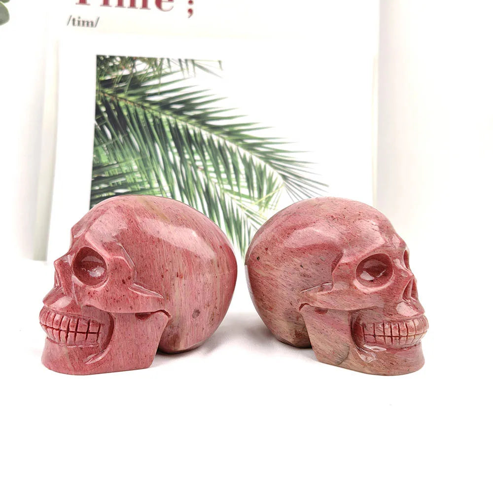 Pink Rhodonite Skull-ToShay.org