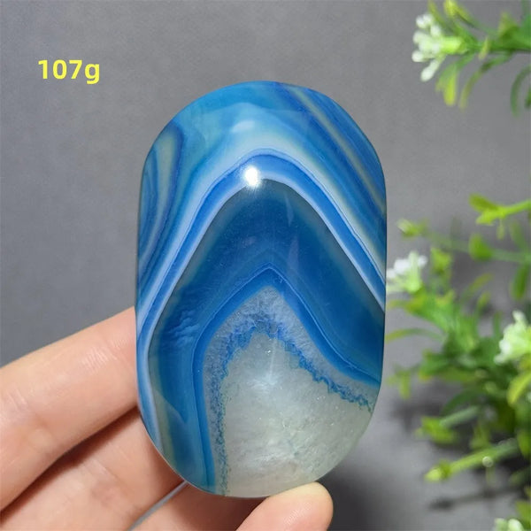 Blue Sapphire Striped Agate-ToShay.org