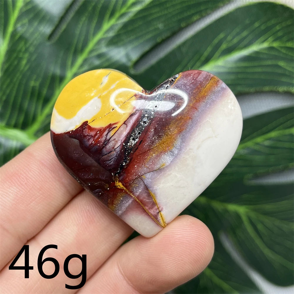 Yellow Mookaite Hearts-ToShay.org