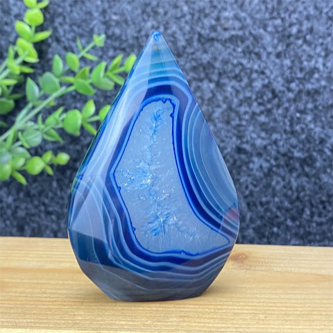 Blue Lace Agate Torch-ToShay.org