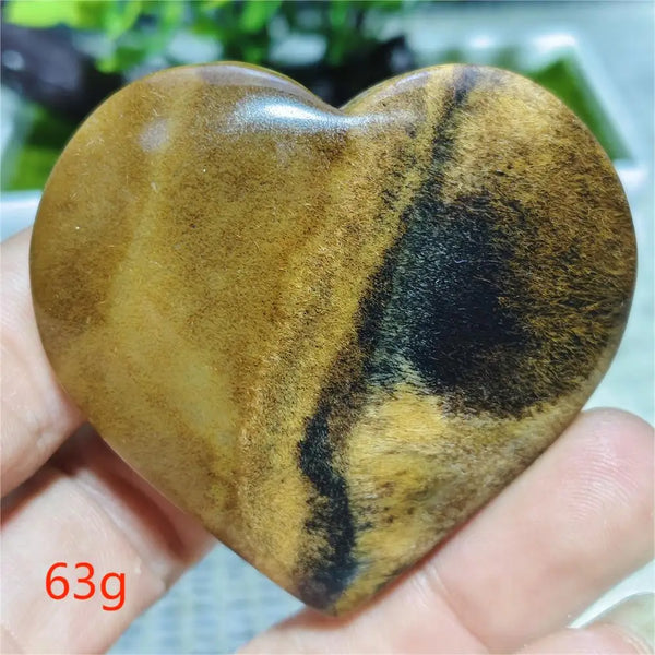 Black Hair Agate Heart-ToShay.org