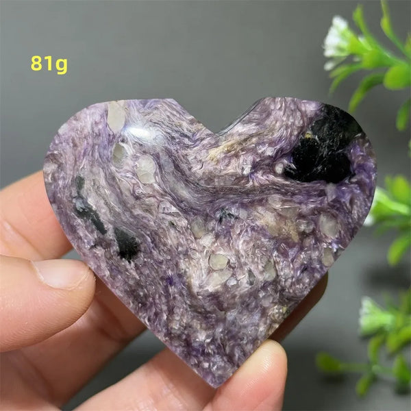 Purple Noble Crystal Heart-ToShay.org