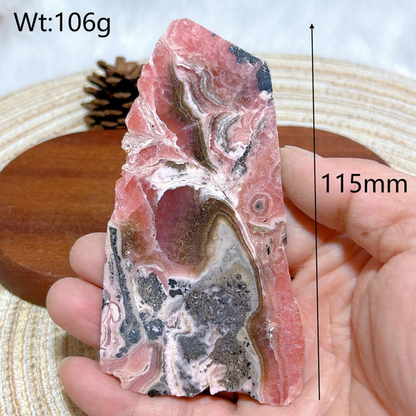 Pink Rhodochrosite Slices-ToShay.org
