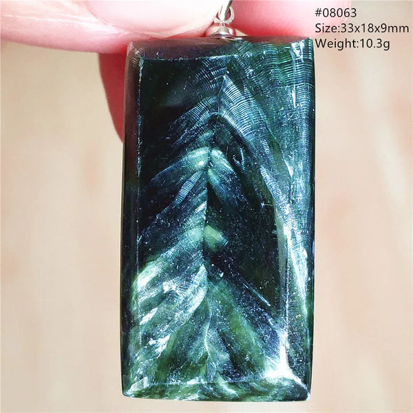 Green Seraphinite Pendant-ToShay.org