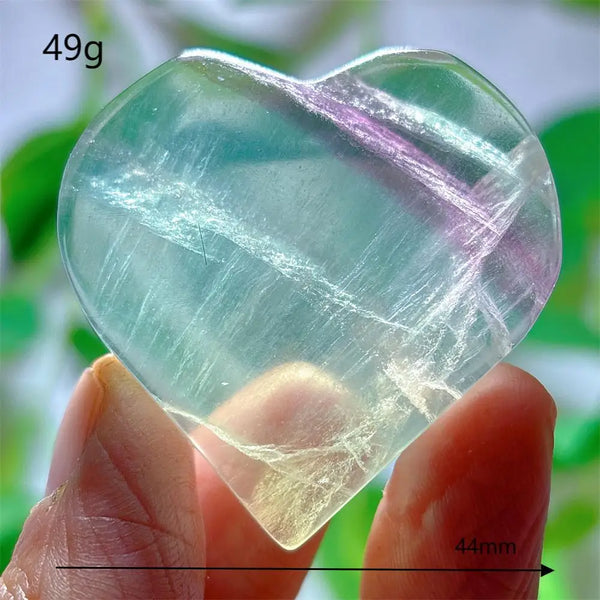 Rainbow Fluorite Heart-ToShay.org