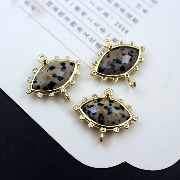 Gold Crystal Eye Charms-ToShay.org