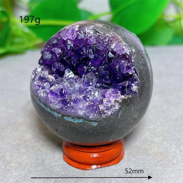 Purple Amethyst Cluster Ball-ToShay.org
