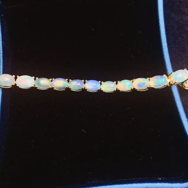 White Opal Bracelet-ToShay.org