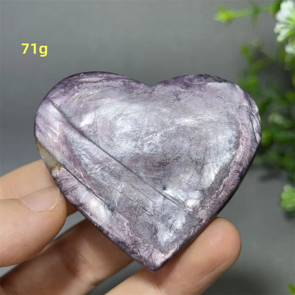 Purple Lithium Mica Heart-ToShay.org