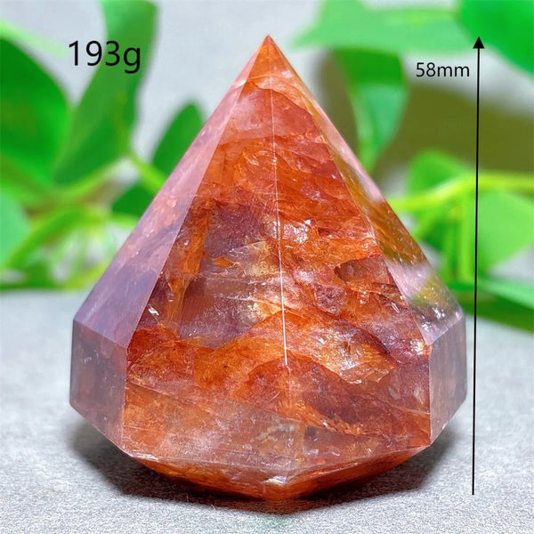 Red Fire Quartz Diamond Tower-ToShay.org