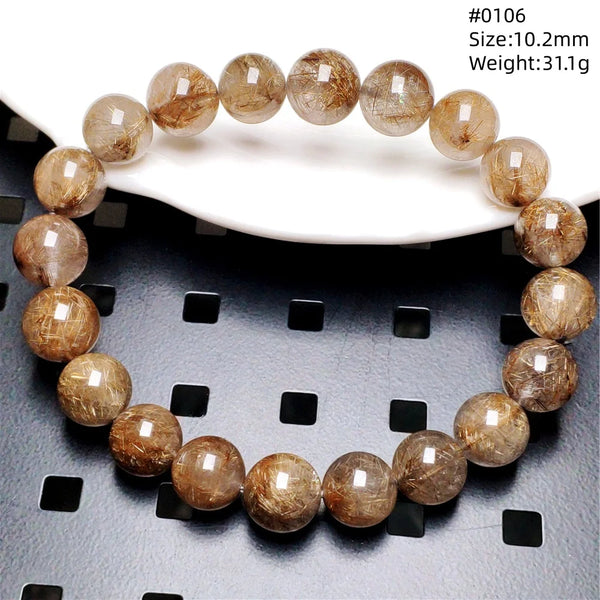 Silver Rutilated Quartz Bracelet-ToShay.org