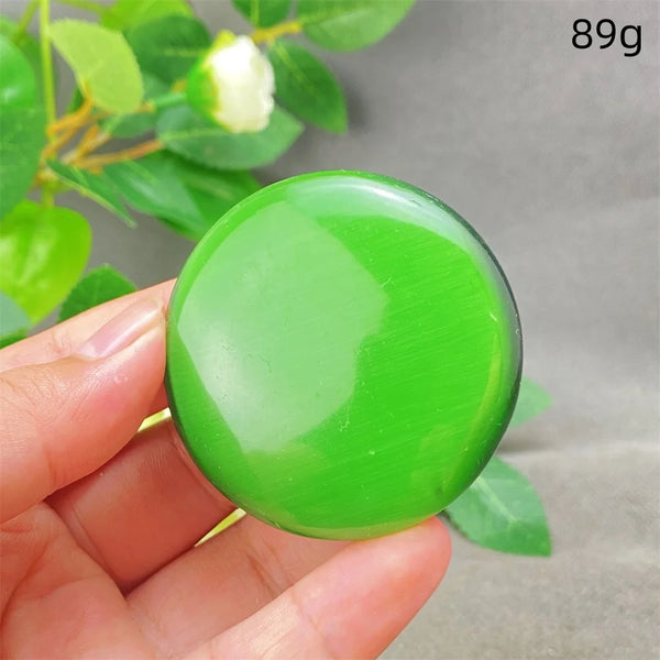 Green Cats Eye Pendant-ToShay.org