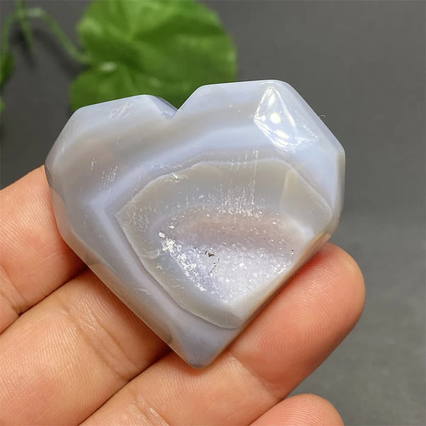 Blue Striped Agate Heart-ToShay.org