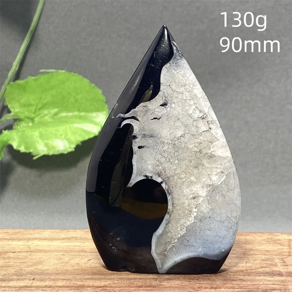 Black Striped Agate Flame-ToShay.org