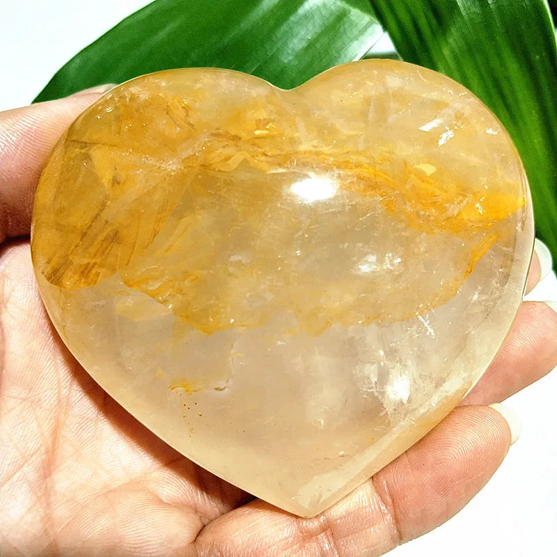Yellow Blood Quartz Heart-ToShay.org