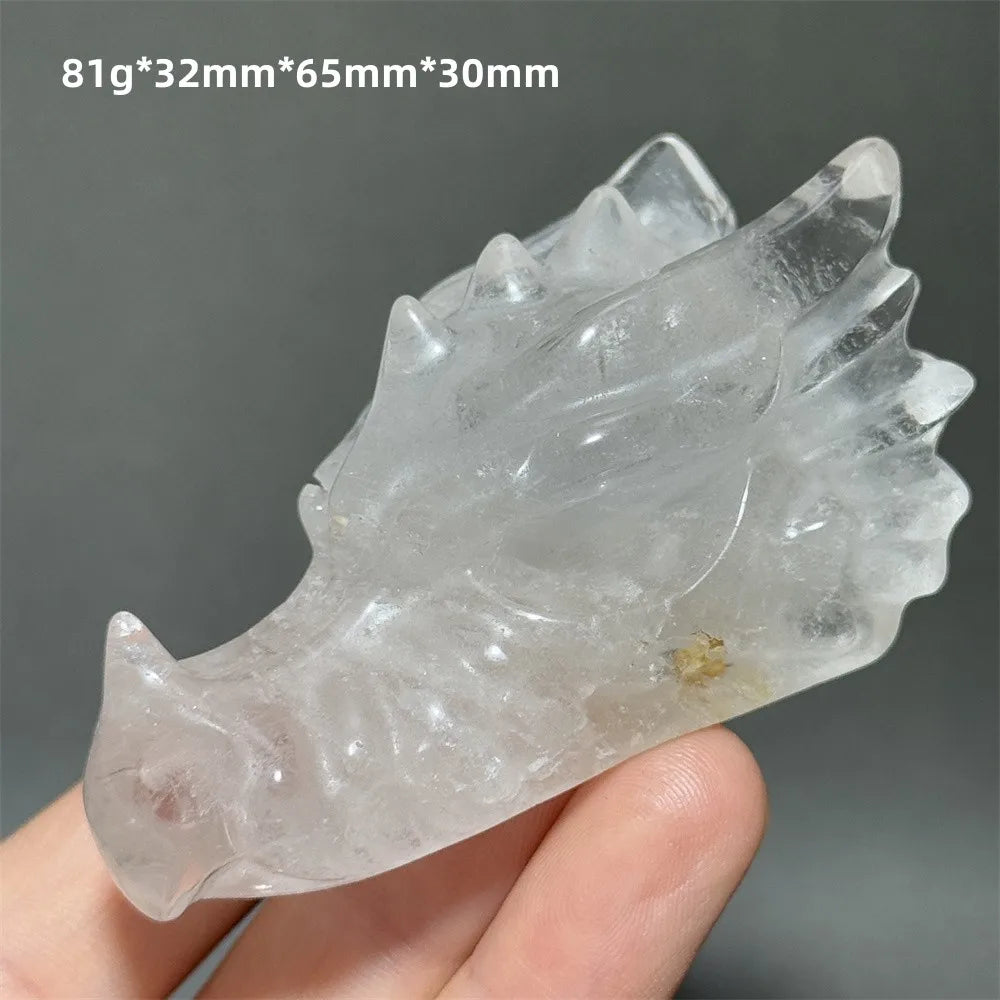 Clear Crystal Dragon Head-ToShay.org
