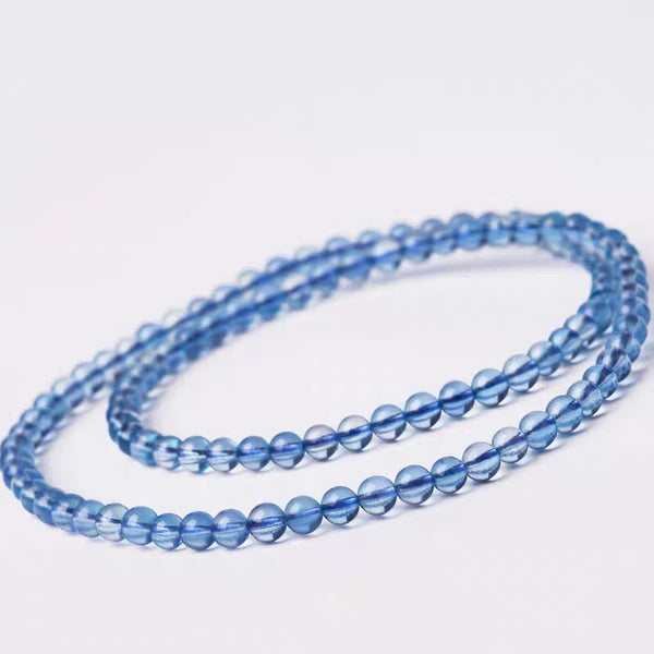 Blue Aquamarine Wrap Bracelet-ToShay.org