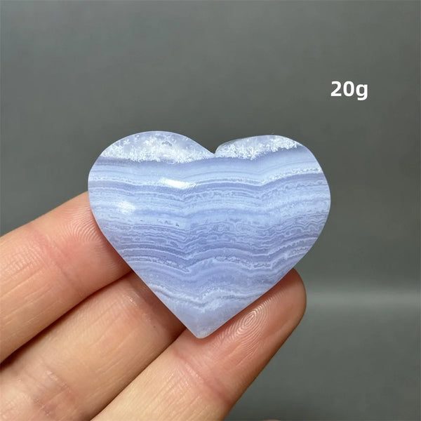 Blue Lace Crystal Heart-ToShay.org